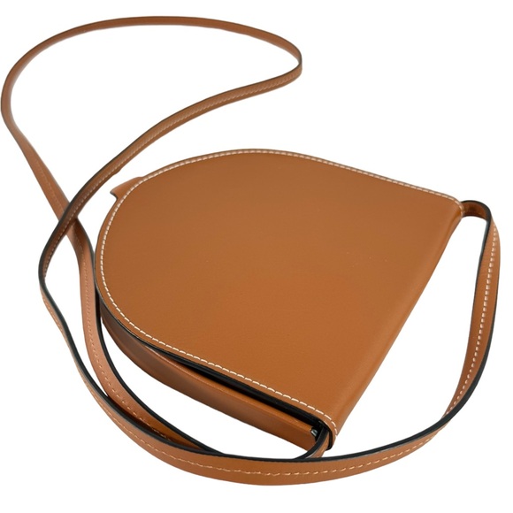 LOEWE Tan Leather Mini Heel Crossbody Pouch Bag Made in Spain - Picture 11 of 13